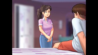 Jenny's debut anal experience in the summertime saga fuck-a-thon scene