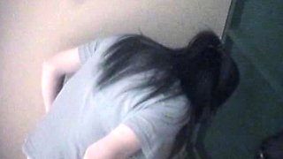 Amateur couple on real hidden cam