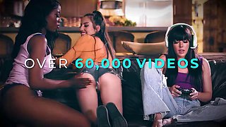 GIRLSWAY - PAWG MILF Sheena Ryder Caught In A Lie Gets To Fuck Stacked Little Puck Still