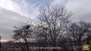 Hunt4k. la ragazza civettuola jenifer crimson con un bel piercing è pronta a scopare per soldi