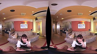 Saucy asian bimbo exciting VR clip