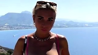 Blonde emo amateur solo masturbation