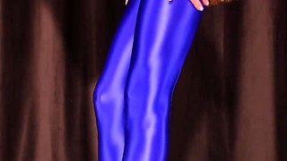 682 Blue spandex pantyhose