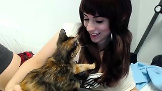 Close up teen pussy gaping action