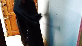 Egyptian sexy big ass Arab Muslim woman fucks boss while cleaning office room
