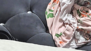Step mom in bodysuit get changed in front of step son