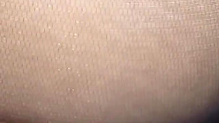 Ass in Pantyhose Being Rubbed with It