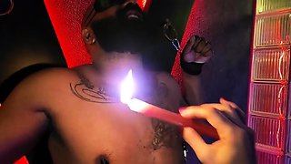 Femdom fetish mistresses fuck bdsm loser with strapon