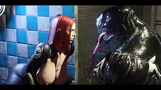 Busty 3D Girl Got Monster Cock Creampie Adventure in Chinatown