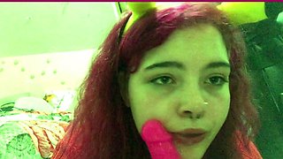 Great Big Boobs On Masturbating Redhead