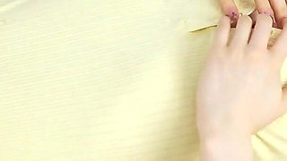 Redhead Teen Playing with Dildo in Upside Down Pose