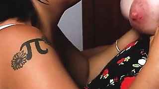 Lotioning Huge Tits