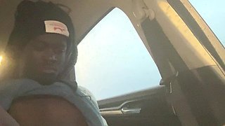 Having A Fun Jerk Session In Da Car Outside Cause I Bored With Smokin