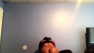 BBW Amateur with Big Natural Tits Rides White Cock