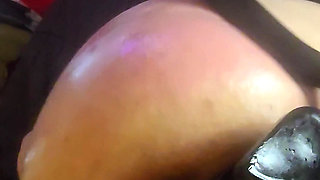 Her Tight Pussy Gushed From Dildo Pounding