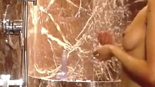 Squirting Anal Loving Teen Cums in Shower