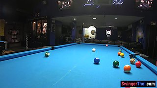 Lily Koh In Curvy Bottom Thai Gf Plays Pool And Blowjobs