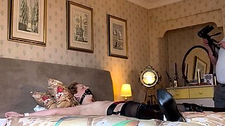 Amateur slut gangbang anal in stockings and lingerie