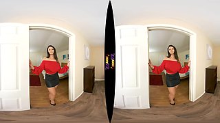 Twin Peaks; Brunette Big Tits Strip Solo Tease Miniskirt Thong