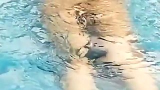Hot Blonde MILF Perfect Body Pool Hook up Shower BJ & Deep Doggy Fucked
