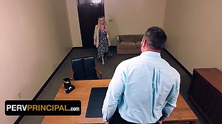 MyLF: Busty Step-Mom Gives Corrupted Principal a Naughty Thong Deal
