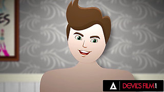 DEVILS FILM - Addison Vodka Gets Busted Fapping And It Turns Into Steamy Roommate Cheating Fuck