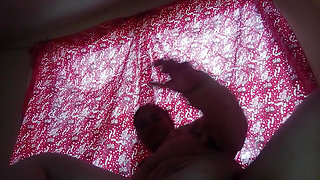 Latina cam girl masturbates her wet pussy while sucking a dildo