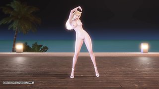 [mmd] Chung Ha - Sparkling Ahri Sexy Naked Dance League of Legends Uncensored Hentai 4K