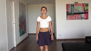 Teeny tiny whore decides to go through a serious audition