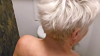 I Start on the Bed in Lingerie with My Vibrator and End up Naked in the Bathroom and All Wet