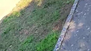 Pussy Flash - My Exhibitionist Wife Walks Naked in the Street Where Many People Pass - Caught!!!