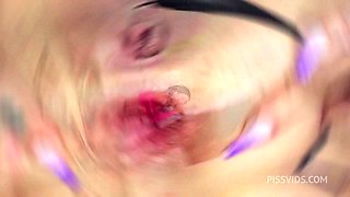 Innocent girl EMILY WHITE gets her ass fucked hard by two cocks