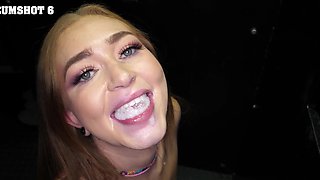 Callie Black and Angelina Diamanti in messy blowjob action