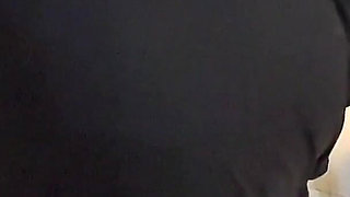 Arab Hot Maid Stuck When She Clean Under Bed - Big Ass Hijabi Girl Wear Abaya Niqab & Panty