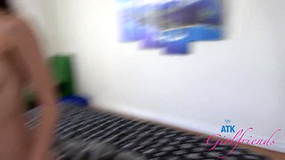 Skinny amateur has fun fucking him in close up POV
