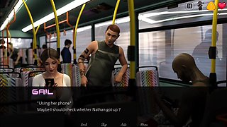 Stepsister Have a Some Fun with Stranger Guys in the Bus
