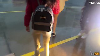 Katty West - Public Dick Flashing - Girl Saw My Dick On The Bus And Helped Me Cum With Her Hand