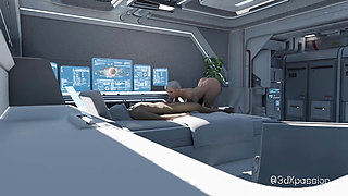 Nexus 3 Orbit Meta. 3D Animation Fuck on a Space Station with Sexy Blonde