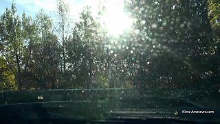 Two Matures Give a Guy a Blowjob in the Back of a Car