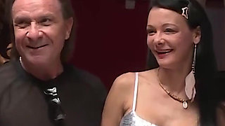 This Hot MILF Is Showered with Cum From All Sides!