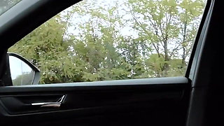 Desperately Wetting Ck Panties and Pissing on My Face in My Car