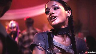 Asian angel Yhivi feels a fat black cock deep in her round ass