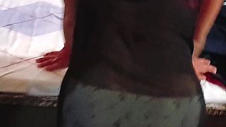 Desi Bhabhi in Sexy Black Lingerie