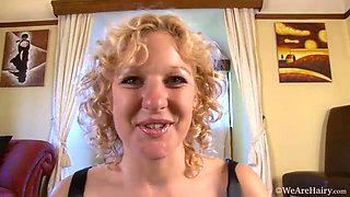 Rogue Rose dildos her hairy pussy on webcam - WeAreHairy