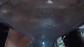 Two Horny MILF"s Spit and Piss in Their New Toilet