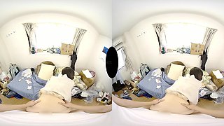 Delightful asian teen hot VR scene