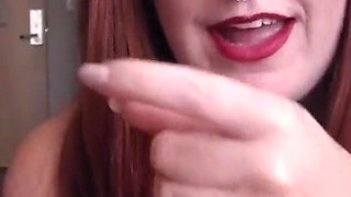Big booty redhead jerks you off
