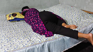 I hugged my aunty and started fucking her in the ass alone at night.