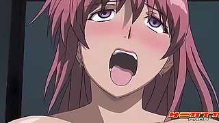 Busty anime redhead fucked by landlord to keep renting her flat