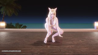 [mmd] Chung Ha - Sparkling Ahri Sexy Striptease League of Legends Uncensored Hentai 4K